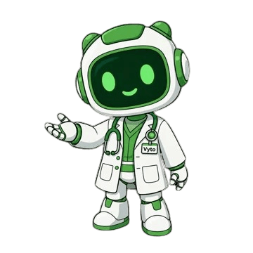 Vyto, mascote do Vyta — app de estudo de medicina com IA